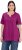 Ulla Popken Essential Notch Neck Stretch Tee Berry - Pólók - 