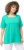 Ulla Popken Essential Square Neck Stretch Tee Turquoise Green - Pólók - 
