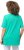 Ulla Popken Essential Square Neck Stretch Tee Turquoise Green - Pólók - 