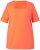 Ulla Popken Essential Square Neck Stretch Tee Coral Pink - Pólók - 