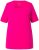 Ulla Popken Essential Square Neck Stretch Tee Magenta Pink - Pólók - 