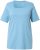 Ulla Popken Essential Square Neck Stretch Tee Light Teal - Pólók - 