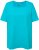 Ulla Popken Essential Square Neck Stretch Tee Deep Aqua - Pólók - 