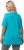 Ulla Popken Essential Square Neck Stretch Tee Deep Aqua - Pólók - 