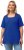 Ulla Popken Essential Square Neck Stretch Tee Cobalt Blue - Pólók - 