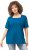 Ulla Popken Essential Square Neck Stretch Tee Medium Blue - Pólók - 