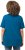 Ulla Popken Essential Square Neck Stretch Tee Medium Blue - Pólók - 