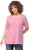 Ulla Popken Essential Square Neck Stretch Tee Light Pink - Pólók - 