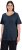 Ulla Popken Double Layer Rounded V-Neck Slim Fit Tee Navy Blue - Pólók - 