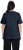 Ulla Popken Double Layer Rounded V-Neck Slim Fit Tee Navy Blue - Pólók - 