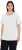 Ulla Popken Double Layer Rounded V-Neck Slim Fit Tee Snow White - Pólók - 