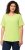 Ulla Popken Double Layer Rounded V-Neck Slim Fit Tee Lime Green - Pólók - 