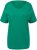 Ulla Popken Double Layer Rounded V-Neck Slim Fit Tee Emerald - Pólók - 