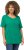 Ulla Popken Double Layer Rounded V-Neck Slim Fit Tee Emerald - Pólók - 