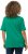 Ulla Popken Double Layer Rounded V-Neck Slim Fit Tee Emerald - Pólók - 