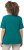 Ulla Popken Double Layer Rounded V-Neck Slim Fit Tee Dark Emerald - Pólók - 