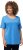 Ulla Popken Double Layer Rounded V-Neck Slim Fit Tee Sky Blue - Pólók - 
