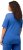 Ulla Popken Double Layer Rounded V-Neck Slim Fit Tee Blue - Pólók - 