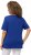 Ulla Popken Double Layer Rounded V-Neck Slim Fit Tee Cobalt Blue - Pólók - 