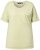 Ulla Popken Cold Dye Ruffle Edge Pocket Tee Pistachio - Pólók - 