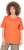 Ulla Popken Cold Dye Ruffle Edge Pocket Tee Coral Pink - Pólók - 