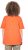 Ulla Popken Cold Dye Ruffle Edge Pocket Tee Coral Pink - Pólók - 