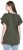 Ulla Popken Wing Sleeve V-Neck Tee Olive Grey - Ulla Popken - 