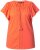 Ulla Popken Wing Sleeve V-Neck Tee Coral Pink - Pólók - 