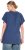 Ulla Popken Wing Sleeve V-Neck Tee Navy - Pólók - 