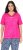 Ulla Popken Lace Trim Short Sleeve Tee Bold Pink - Pólók - 