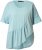 Ulla Popken Asymmetric Flounce Panel Short Sleeve Tee Light Moss Green - Pólók - 