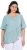 Ulla Popken Asymmetric Flounce Panel Short Sleeve Tee Light Moss Green - Pólók - 