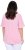 Ulla Popken Asymmetric Flounce Panel Short Sleeve Tee Pink - Pólók - 