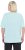 Ulla Popken Antibacterial Short Sleeve Draped Tee Light Turquiose - Pólók - 