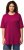 Ulla Popken Basic Round Neck Short Sleeve Relaxed Fit T-Shirt Magnolia Red - Pólók - 