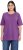 Ulla Popken Basic Round Neck Short Sleeve Relaxed Fit T-Shirt Purple - Pólók - 