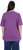 Ulla Popken Basic Round Neck Short Sleeve Relaxed Fit T-Shirt Purple - Pólók - 