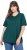 Ulla Popken Eco Cotton Basic T-Shirt 2-Pack Green/White - Pólók - 