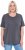 Ulla Popken Essential Round Neck Stretch Tee Graphite Grey - Pólók - 