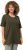 Ulla Popken Essential Round Neck Stretch Tee Forest Green - Pólók - 