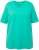 Ulla Popken Essential Round Neck Stretch Tee Turquoise - Pólók - 