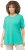 Ulla Popken Essential Round Neck Stretch Tee Turquoise - Pólók - 