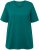 Ulla Popken Essential Round Neck Stretch Tee Dark Emerald - Pólók - 