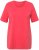 Ulla Popken Essential Round Neck Stretch Tee Dark Coral - Pólók - 