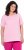 Ulla Popken Essential Round Neck Stretch Tee Pink - Pólók - 