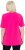 Ulla Popken Essential Round Neck Stretch Tee Magenta Pink - Pólók - 