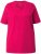 Ulla Popken Essential Round Neck Stretch Tee Dark Raspberry - Pólók - 