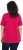 Ulla Popken Essential Round Neck Stretch Tee Dark Raspberry - Pólók - 