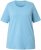 Ulla Popken Essential Round Neck Stretch Tee Light Teal - Pólók - 