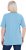 Ulla Popken Essential Round Neck Stretch Tee Light Teal - Pólók - 